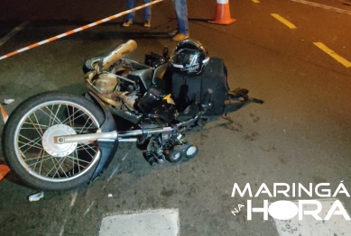 foto de Homem é socorrido inconsciente após ser atropelado por moto em Maringá