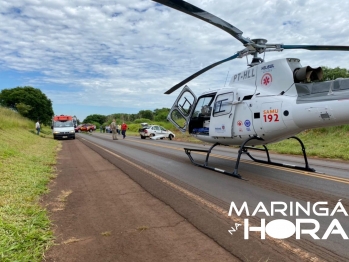 foto de Acidente violento em rodovia deixa jovem gravemente ferida na região