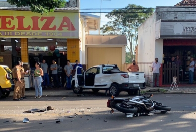 foto de Motociclista sofre acidente e fica gravemente ferido em Nova Esperança