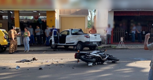 Motociclista sofre acidente e fica gravemente ferido em Nova Esperança