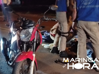 foto de Jovem fica gravemente ferido após sofrer acidente de moto no Contorno Sul de Maringá