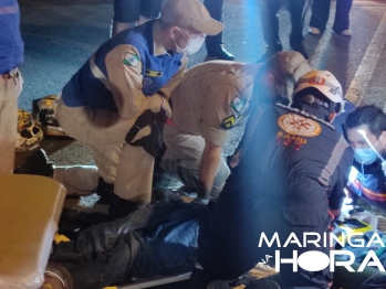 foto de Jovem fica gravemente ferido após sofrer acidente de moto no Contorno Sul de Maringá