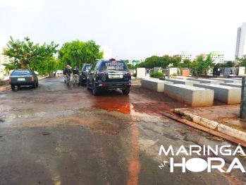 foto de Sepultamento do corpo de Policial Militar de Maringá é marcado por muita tristeza