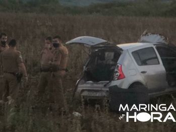 foto de Após praticarem assalto em Terra Boa criminosos se envolvem em acidente e um morre e outro fica gravemente ferido