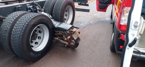 foto de Jovem morre em acidente entre moto e caminhão no Contorno Sul de Maringá