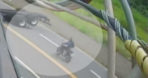 Vídeo mostra o acidente que matou motociclista no Contorno Sul de Maringá