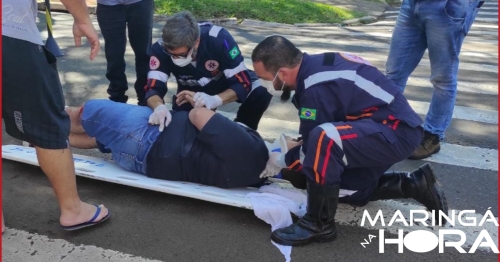 Indo para a casa da avó almoçar jovem sofre acidente de trânsito em Maringá