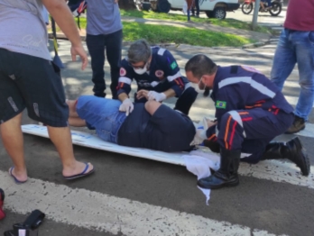 foto de Indo para a casa da avó almoçar jovem sofre acidente de trânsito em Maringá