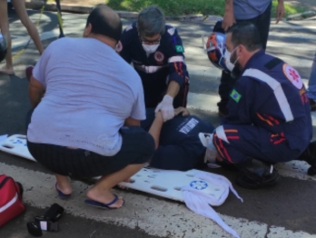 foto de Indo para a casa da avó almoçar jovem sofre acidente de trânsito em Maringá