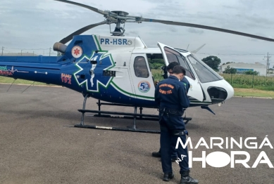 foto de Bebê com 1 mês de vida sofre queimaduras e precisa ser encaminhado para hospital de Maringá