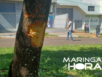 foto de Mulher fica presa entre as ferragens de carro após acidente violento em Maringá