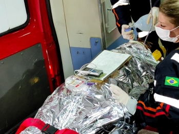 foto de Jovem é encaminhado para hospital de Maringá após sofrer gravíssimo acidente