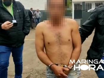 foto de Homem acaba sendo esfaqueado por diversas vezes em Maringá, e logo após o crime autor é preso