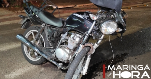 Motoboy fica ferido após bater de frente com carro em Maringá