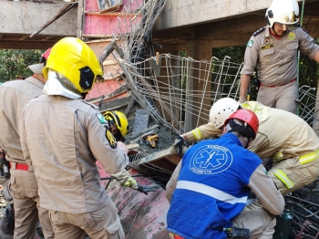 foto de Desabamento em obra na UEM deixa cinco pessoas feridas em Maringá 