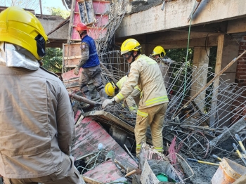 foto de Desabamento em obra na UEM deixa cinco pessoas feridas em Maringá 