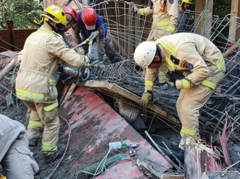 foto de Desabamento em obra na UEM deixa cinco pessoas feridas em Maringá 