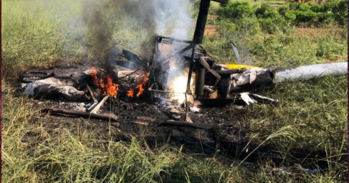 Helicóptero cai no noroeste do Paraná e uma pessoa morre