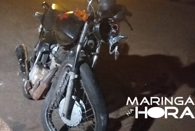 foto de Motociclista bate de frente com carro estacionado e acaba ficando em estado grave em Maringá