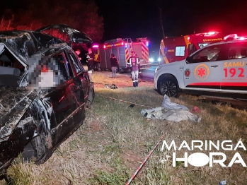 foto de Rapaz morre e mulher fica ferida em grave acidente na PR-317