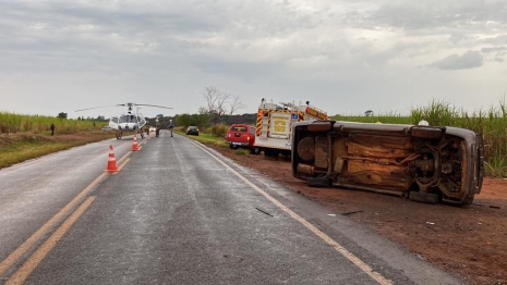 foto de Capotamento em rodovia termina com jovens feridos e uma das vítimas em estado grave