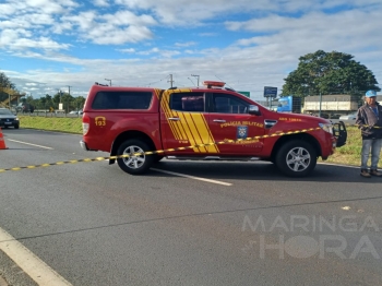 foto de Carro capota na BR-376 e condutor acaba ficando ferido