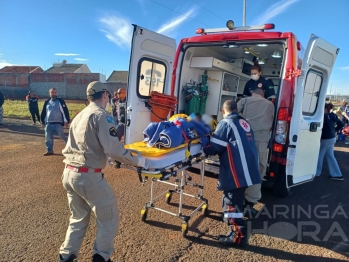 foto de Criança sofre traumatismo craniano após acidente violento em Sarandi