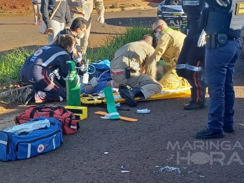 foto de Criança sofre traumatismo craniano após acidente violento em Sarandi