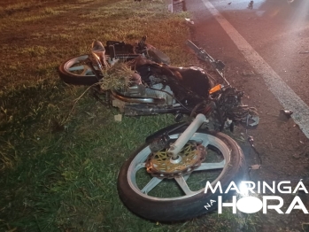 foto de Motociclista sofre queda na BR-376 e fica em estado grave