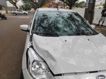 foto de Motociclista fica ferido após sofrer grave acidente em Maringá