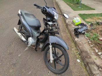 foto de Motociclista fica ferido após sofrer grave acidente em Maringá