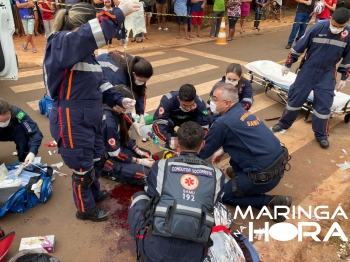 foto de Homem perde muito sangue e fica em estado gravíssimo após sofrer acidente