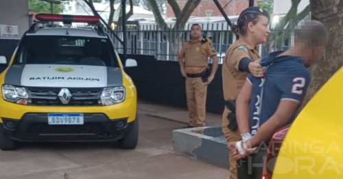 Homem é preso após mostrar pênis a funcionária de loja e falar que queria fazer sexo com ela e para policial em Maringá