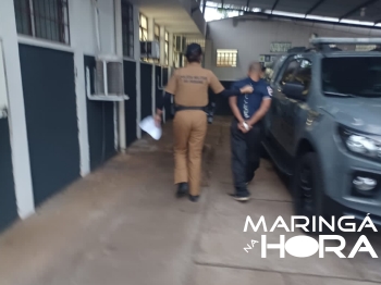 foto de Homem é preso após mostrar pênis a funcionária de loja e falar que queria fazer sexo com ela e para policial em Maringá