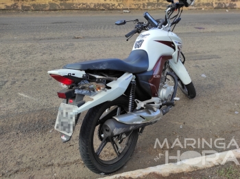 foto de Homem sofre ferimentos graves após bater moto contra mureta de concreto em Maringá