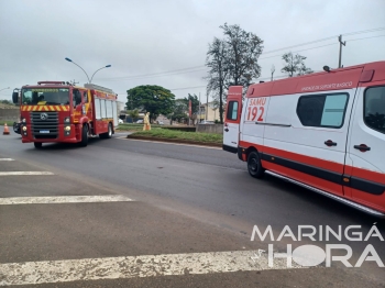 foto de Jovem sofre traumatismo craniano e é socorrido em estado gravíssimo após bater moto na lateral de caminhão na BR-376