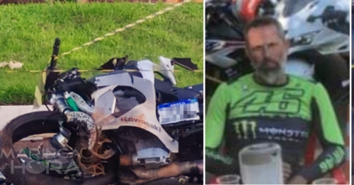 Empresário com motocicleta morre após se envolver em colisão violenta com carro na contramão de rodovia