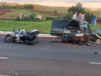 foto de Empresário com motocicleta morre após se envolver em colisão violenta com carro na contramão de rodovia