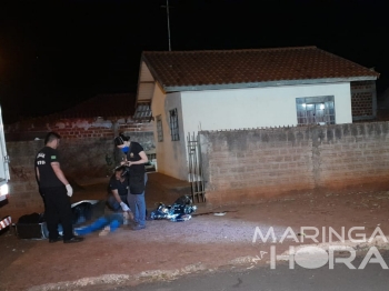 foto de Homem é cruelmente morto na frente de casa a facadas na região