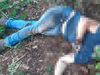 foto de Polícia encontra dois corpos com as mãos amarradas e com marcas de tiros em zona rural