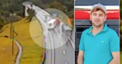 Vídeo monstra exato momento em que carreta cai de ponte e motorista morre no Paraná