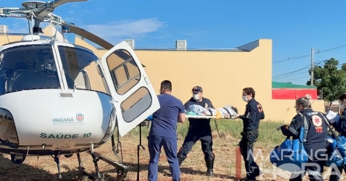 Criança sofre ferimento grave após ser atropelada por van escolar 