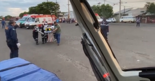 Criança é encaminhada para hospital de Maringá em estado gravíssimo após ser atingida por muro que caiu em cima da sua cabeça