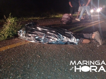 foto de Motorista morre após capotar carro na região de Maringá