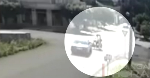 Vídeo mostra acidente em Maringá e motorista foge sem prestar socorro 