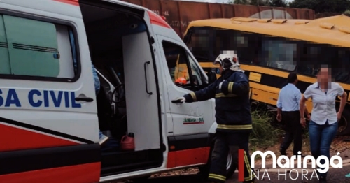 Colisão entre ônibus escolar e trem deixa mortos e feridos em Jandaia do Sul