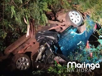 foto de Condutora morre após carro capotar em rodovia no Norte do Paraná