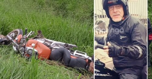 Morador de Maringá morre após cair com moto em ribanceira