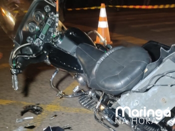 foto de Colisão entre moto e caminhão mata professor em Maringá 