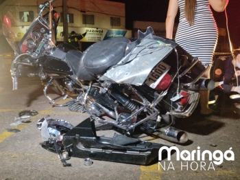 foto de Colisão entre moto e caminhão mata professor em Maringá 